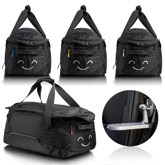 ISIBELL® Roof Box 4-piece bag set with step for easy loading and unloading, identification marker/duffel bag/roof box bags/roof box bag