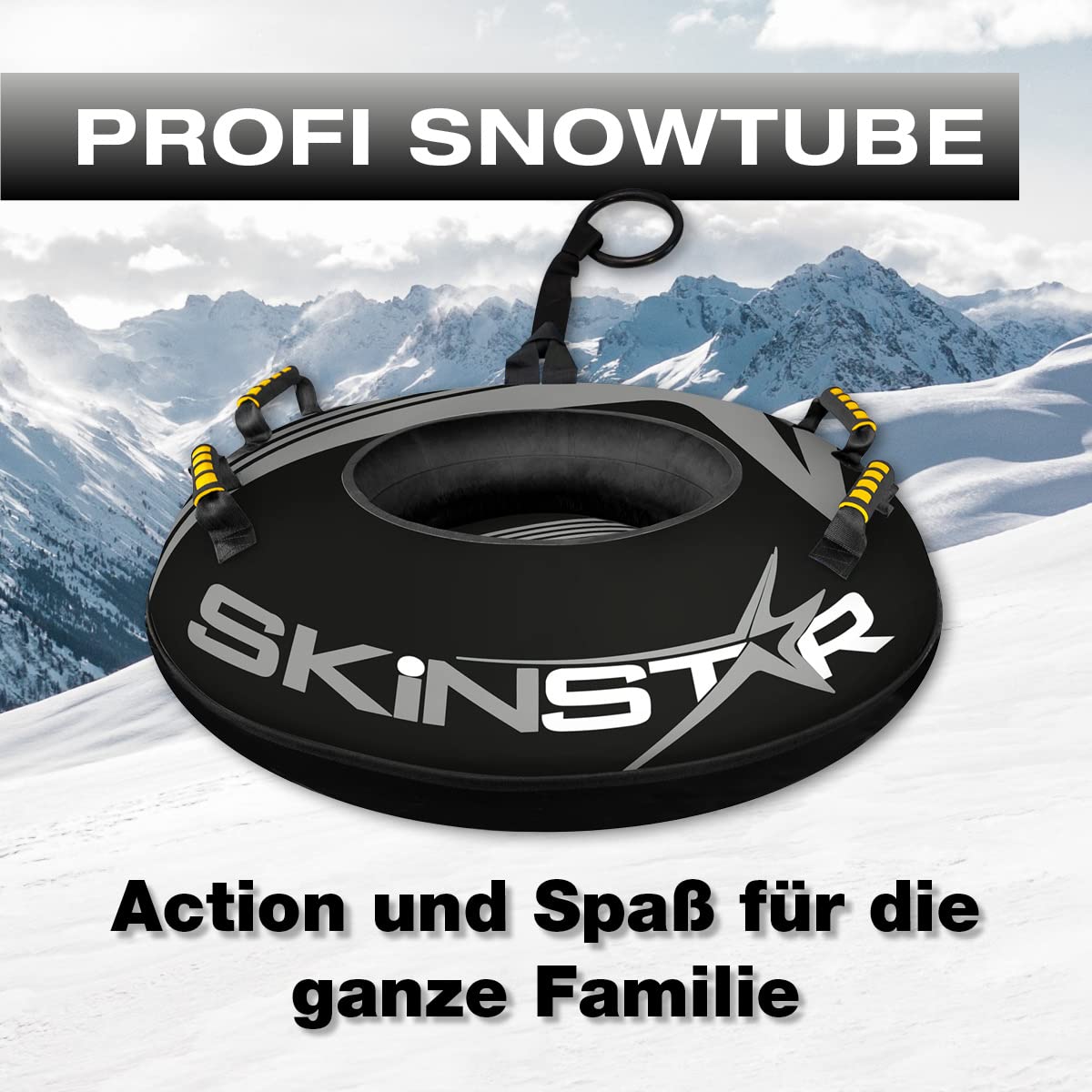 SkinStar Professional Snow Tube Sled Bob Rodel Tire Snow Tire Slide Tire Ø100cm