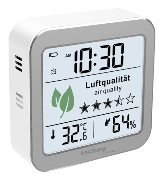 WL1020 Air quality monitor for monitoring air quality, successor to WL1005, temperature display, humidity display, alarm for poor air quality.