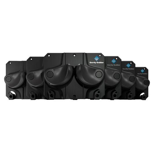 Gravity Grabber Ultimate Ski & Snowboard Wall Mount - Fits any Ski/Snowboard - for Damage-Free Storage of Rocker and Tips - 6X - Black