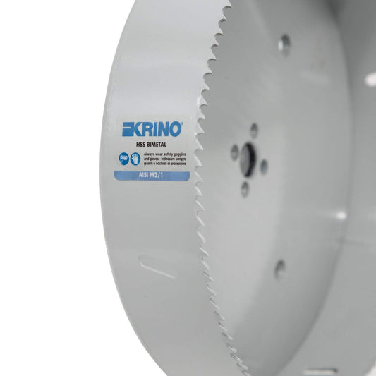 Krino 2106016000 Metal Hole Saws HSS A variable toothing, gray, 160 mm