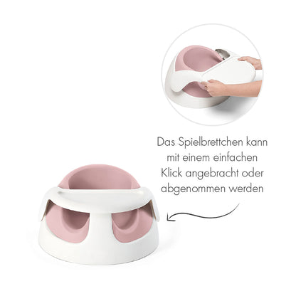 Mamas & Papas Baby Snug seat and activity tray with adjustable features, support function, sturdy and easy to clean, pastel (pink)