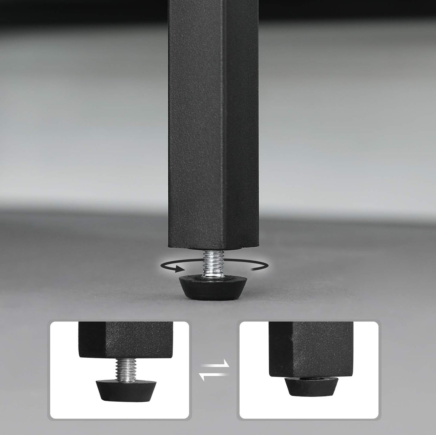 VASAGLE Side Table, Nightstand, Small Coffee Table, Bedroom, Living Room, Easy Assembly, Stable, Steel Frame, Industrial Style, Honey Brown-Black LET201B05, 34 x 29 x 58 cm