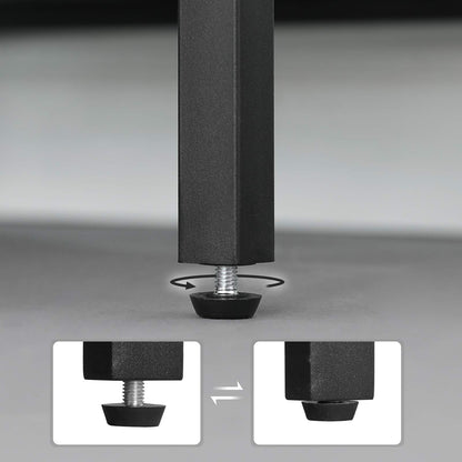 VASAGLE Side Table, Nightstand, Small Coffee Table, Bedroom, Living Room, Easy Assembly, Stable, Steel Frame, Industrial Style, Honey Brown-Black LET201B05, 34 x 29 x 58 cm