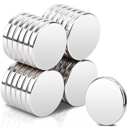 25 strong magnets, 20x3MM strong magnets for magnetic board, neodymium magnets extra strong, small round magnets strong neodymium magnet displate magnets for whiteboard kitchen, crafting, office.