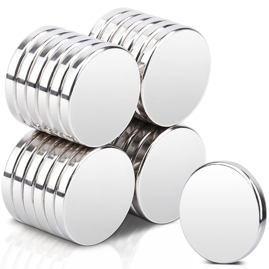 25 strong magnets, 20x3MM strong magnets for magnetic board, neodymium magnets extra strong, small round magnets strong neodymium magnet displate magnets for whiteboard kitchen, crafting, office.