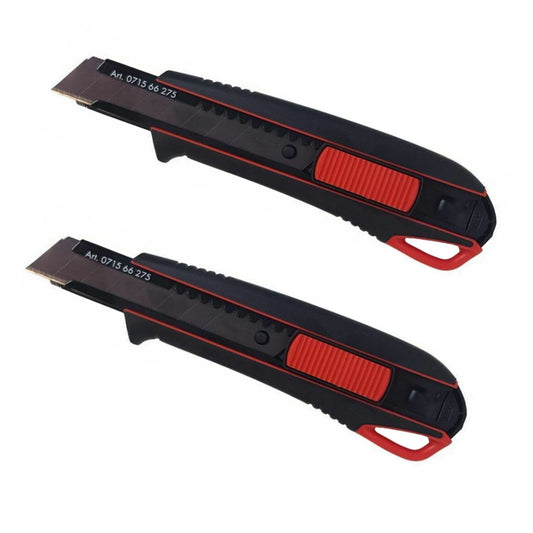 Würth Utility Knife 2K Handle with Slider 18mm including 3 break-off blades, Part No. 071566 275 (2)