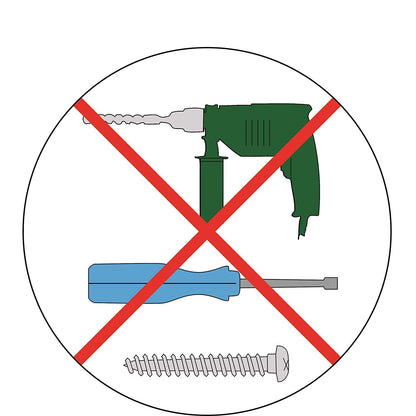 Shower rod, shower hose, shower head holder without drilling, 3M adhesive (without shower head).