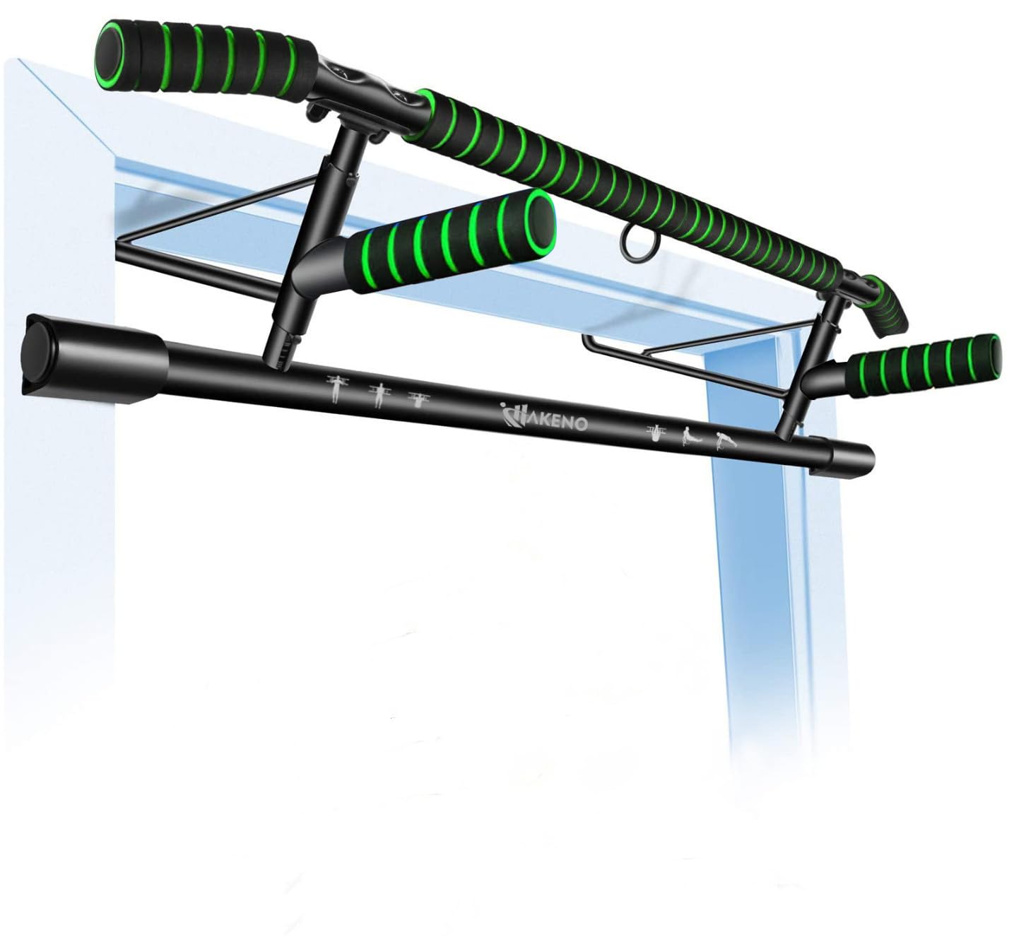 Pull-up bar, door handle, Heavy-duty Pull up bar [up to 200 KG]- Fitness pull-up frame for home fitness exercises with shortened grip.