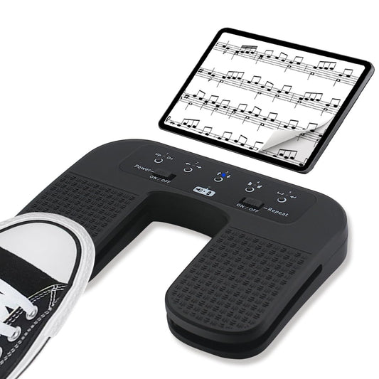 Tavsou Bluetooth Page Turner Pedal for tablets smartphones rechargeable silent (Plus)