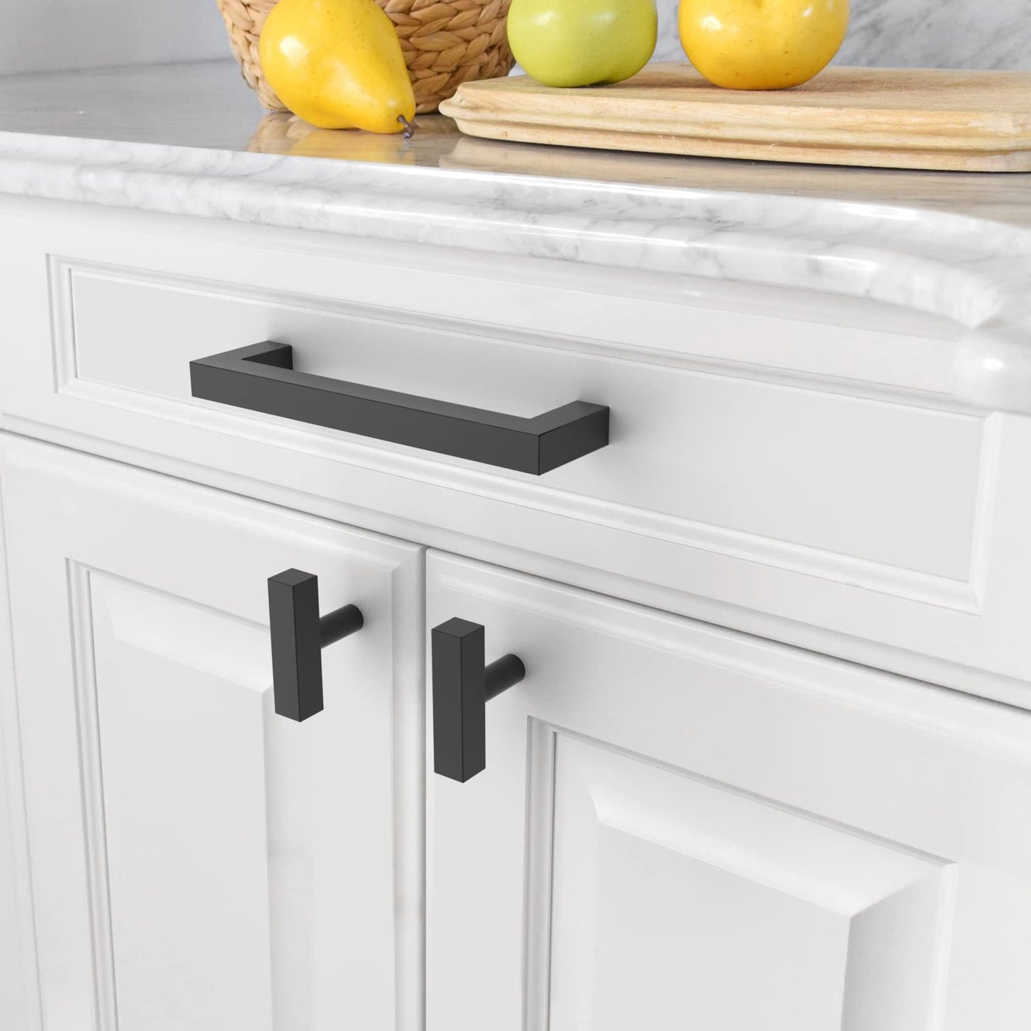 Amerdeco 15 pieces Furniture Handles Stainless Steel Golden Cabinet Handles Kitchen Handles 128mm Hole Spacing Drawer Handles Drawer Pulls Handles for Kitchen Cabinets Wardrobe