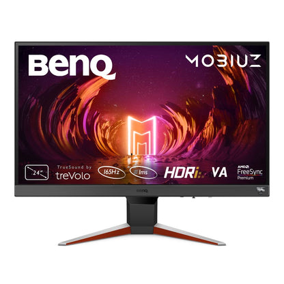 BenQ MOBIUZ EX240N 24-inch FHD 1080p Gaming Monitor, 165Hz, 1ms MPRT, AMD FreeSync Premium, Gaming Color Modes, HDRi Technology, HDR10, Light Tuner, Black eQualizer, Built-in Speakers, Eye-Care.