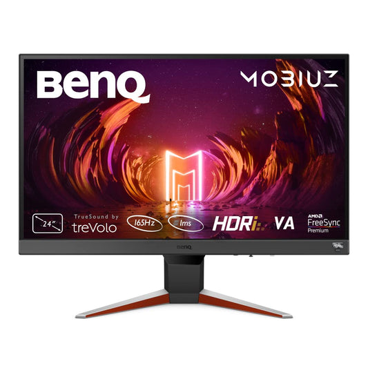 BenQ MOBIUZ EX240N 24-inch FHD 1080p Gaming Monitor, 165Hz, 1ms MPRT, AMD FreeSync Premium, Gaming Color Modes, HDRi Technology, HDR10, Light Tuner, Black eQualizer, Built-in Speakers, Eye-Care.