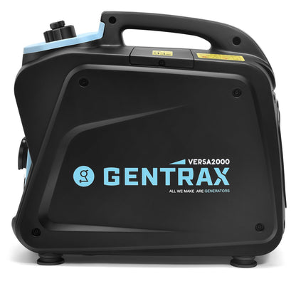 GENTRAX Inverter Generator 2000W 1700W MAX, gasoline powered, silent with pure sine wave, super quiet petrol generator with USB 230V sockets for camping, outdoor, construction site, RV