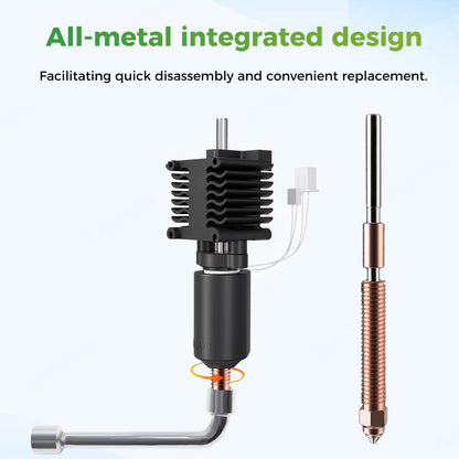 Creality Hi Combo Ceramic Heating Block Kit, official Creality Hi Hotend, upgraded Unicorn Quick-swap Nozzle 3D printer accessory, 300°C high temperature resistance, integrated all-metal design.