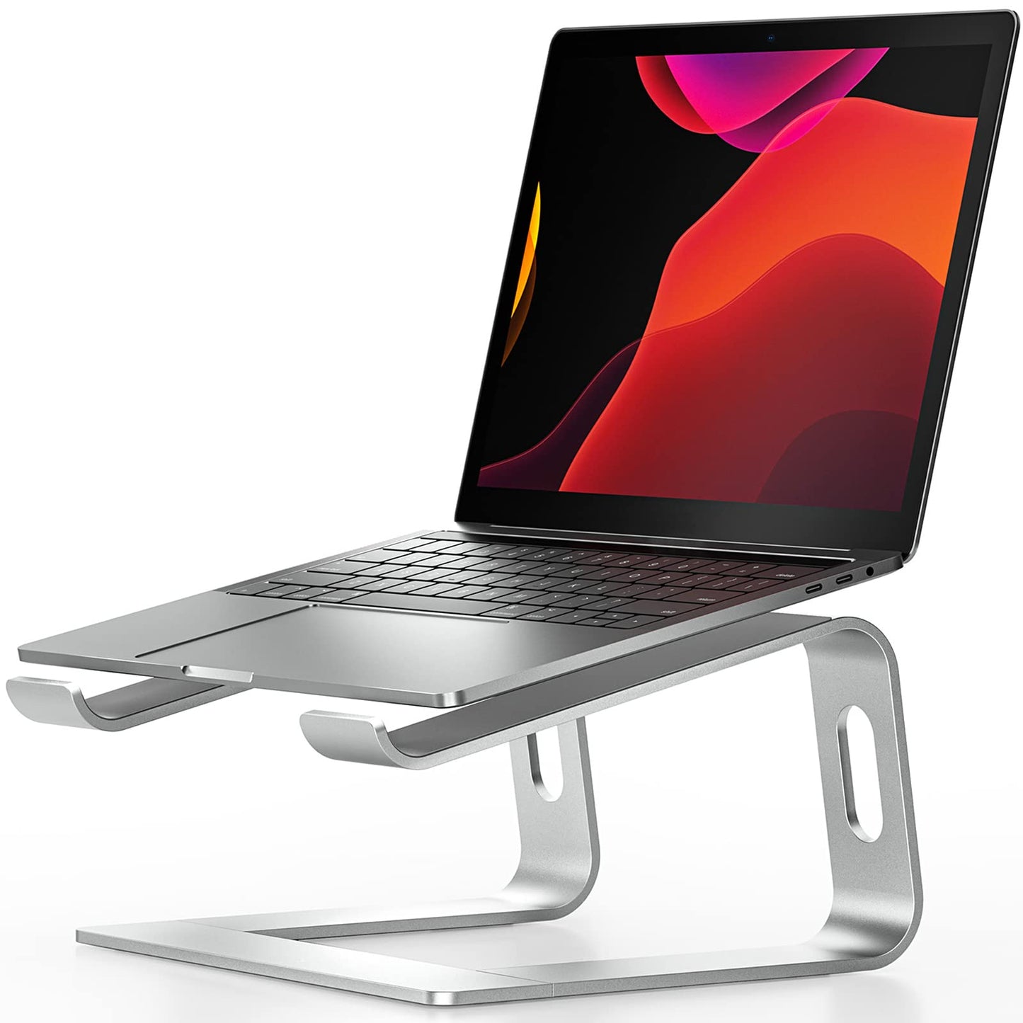 Nulaxy Detachable Laptop Stand, Ergonomic Notebook Stand Aluminum Laptop Holder Compatible with Dell, HP, Samsung, Lenovo all 10"-16" Notebooks - Silver