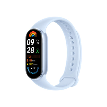 Xiaomi Smart Band 9 Fitness Tracker with AMOLED Display (1200 Nits), SpO2 Tracking, Sleep and Heart Rate Monitor, Notifications, 5ATM Waterproof, Mi Fitness App, Arctic Blue.