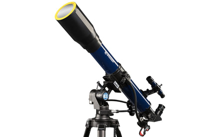 Bresser Telescope SKYLUX Lens Telescope 70/700mm with Smartphone Holder and Sun Filter, navy blue, 9618760LC1000