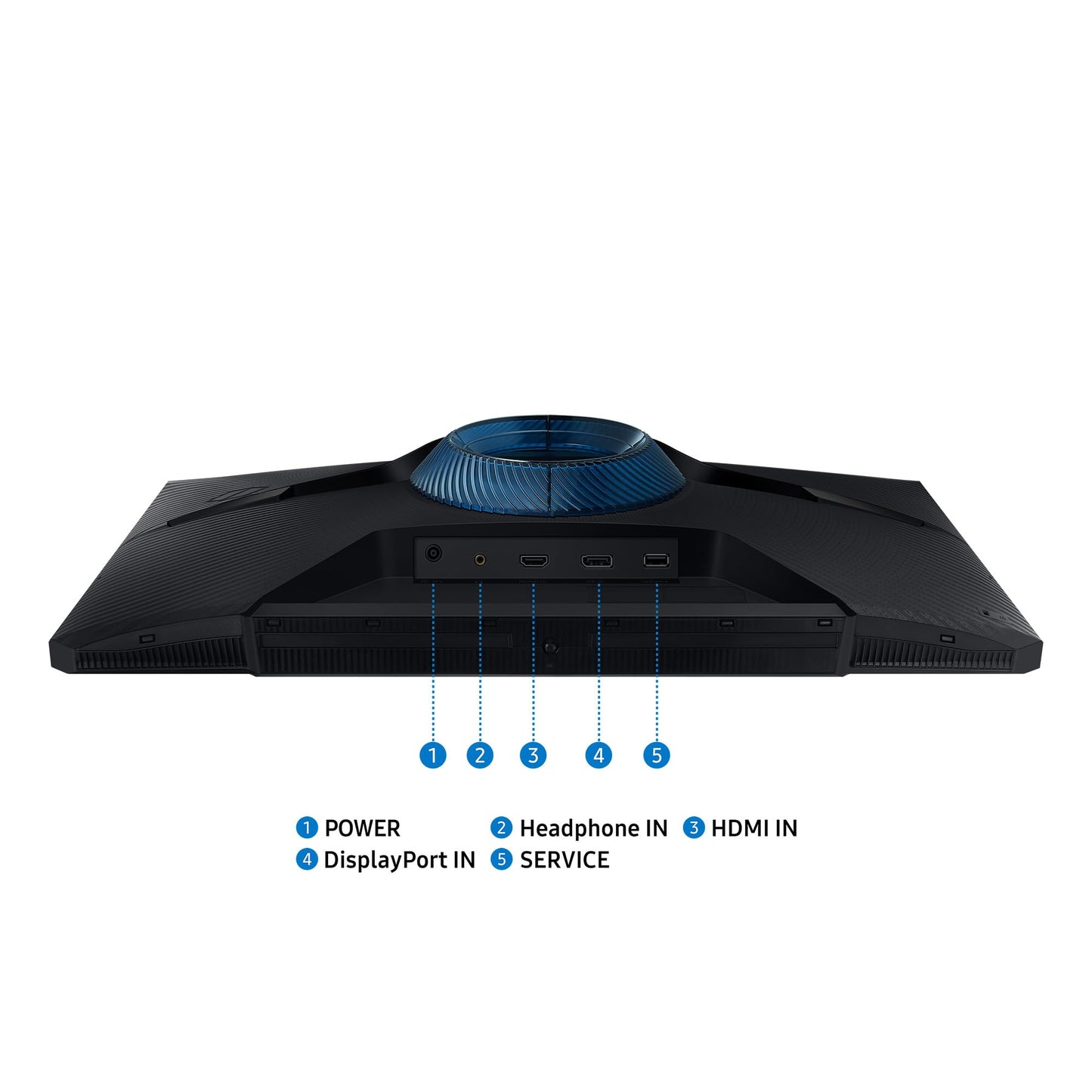 Samsung Odyssey G30D Full HD Gaming Monitor, 24 inches, VA panel screen, 1920 x 1080 pixels, 180 Hz refresh rate, 1 ms response time (MPRT), AMD FreeSync, HDR10, LS24DG300EUXEN