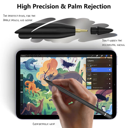 Pencil 1st Gen for iPad (2018-2025): with USB-C fast charging & tilt sensitivity Pen for Nintendo DS Stylus for iPad 6/7/8/9/10/11 - Air 3/4/5/M2/M3 - Mini 5~7 - Pro 11"/12.9"/M4