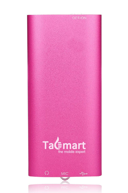 32GB Bluetooth MP3 player, Tabmart MP4 music player supports audio player, media player, FM radio, e-books. Long battery life with 1.81-inch color display. Red music player.