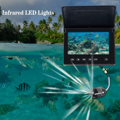 LUCKY DVR underwater fishing camera underwater fish finder infrared LED portable fishing video camera LCD monitor kayak boat sea fishing.