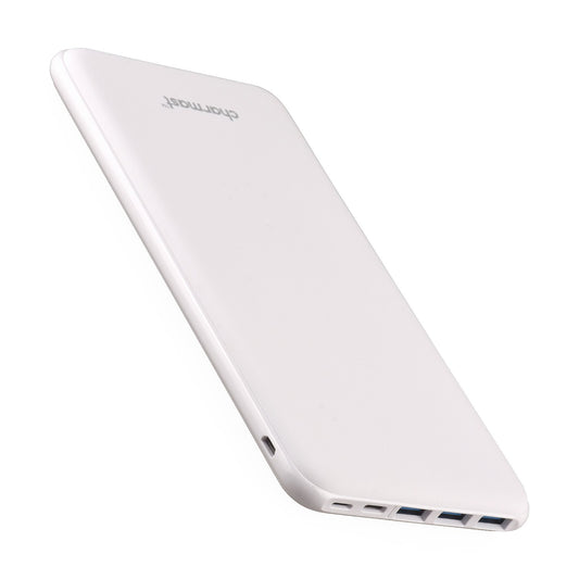 Charmast Power Bank, Ultra Slim Powerbank 26800mAh with 4 outputs & 3 inputs, USB C In & Out External Portable Chargers Compatible with iPhone 16/15/14/13/12 Pro Max Plus iPad Samsung Huawei Tablet (White)