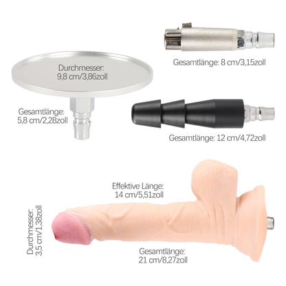 FREDORCH NEW Automatic Silent Sex Machine for Women and Men. Sex Machine for Masturbation Love, Retractable Vibrator, Sex Toy (Package C)