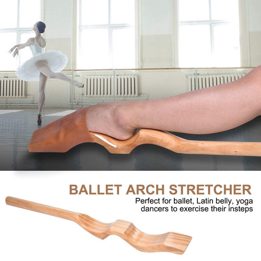 Wakect's Ballet Foot Stretcher, Foot Leg Stretcher, Pine Wooden Foot Pointe Dance Ballet Stretching feet with Rubber Band, For Training Flexibility Enhancement.