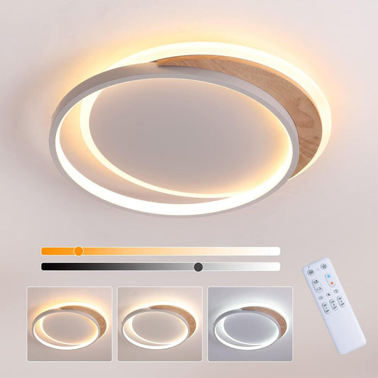 FANLG Ceiling Light Bedroom, 40cm LED Ceiling Light Dimmable 3000K-6000K Lamp Living Room 24W Modern LED Ceiling Light for Bedroom Living Room Balcony Kitchen Hallway Children's Room