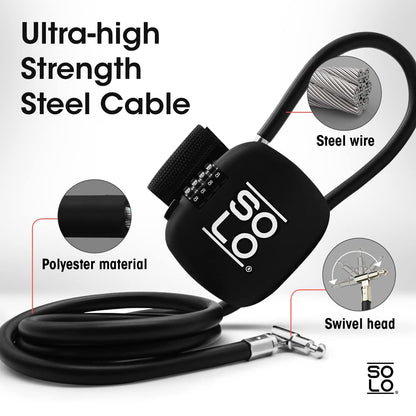 SCOOT LOCK SINGLE Portable Anti-Theft Electric Scooter, Bike Lock - New reinforced security for Xiaomi Ninebot Pure Electric Bird 8TEV Reid Inokim Razor (Chestnut Brown)