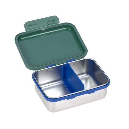 CASUAL Kids Stainless Steel Lunchbox Sustainable Eco-Friendly Preschool School Lunch Box Stainless Steel Little Gang Rainbow Green