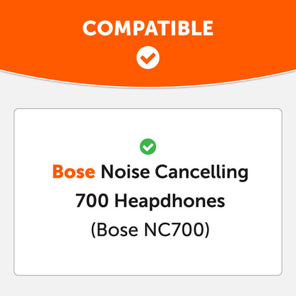 WC Freeze NC700 - Cooling gel ear pads for Bose Noise Cancelling 700 headphones | Breathable sport fabric, cooling gel, extra thick and longer lasting cool | Black