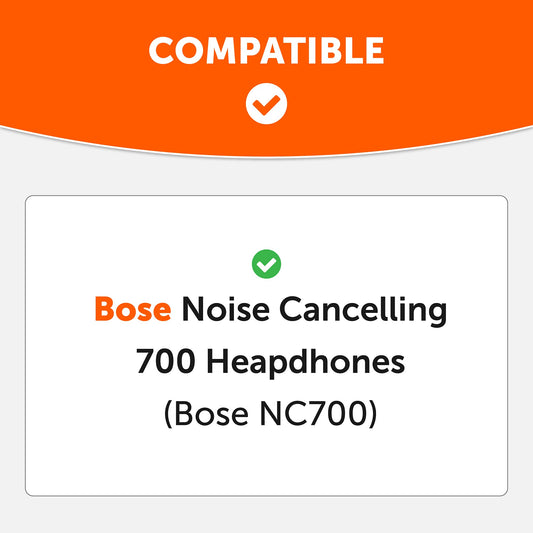 WC Freeze NC700 - Cooling gel ear pads for Bose Noise Cancelling 700 headphones | Breathable sport fabric, cooling gel, extra thick and longer lasting cool | Black