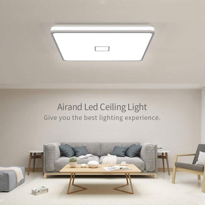 Airand Bathroom Ceiling Light 24W Ceiling Lamp IP44 Waterproof LED Ceiling Light for Bathroom Hallway Kitchen Bedroom Living Room Office Balcony Neutral White/4000K/2050LM/Ø32.5cm