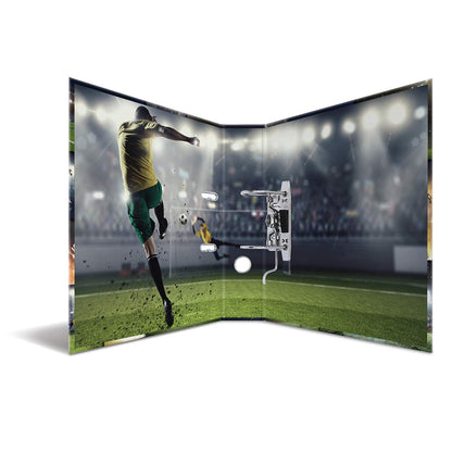 HERMA A4 Football Folder Set, 10 pieces, 7 cm wide, kids ring binder with sports motif, colorful file organizer with inner print for boys and girls