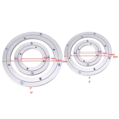 Tabletop swivel turntable ball bearing TV, monitor,e aluminum for dining table, kitchen appliances, etc. Lazy Susan (outer diameter-20cm / 7.9inch)