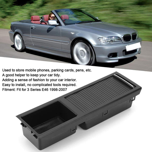 BigKing center console compartment, center console storage insert 51167038323 Fits 3 Series E46 1998-2007