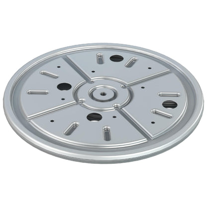 cyclingcolors Swivel plate Heavy duty 282 mm swivel fitting 360° ball-bearing turntable Steel turntable Pressure ball-bearing 300 kg swivel extension with swivel plate Furniture cabinets