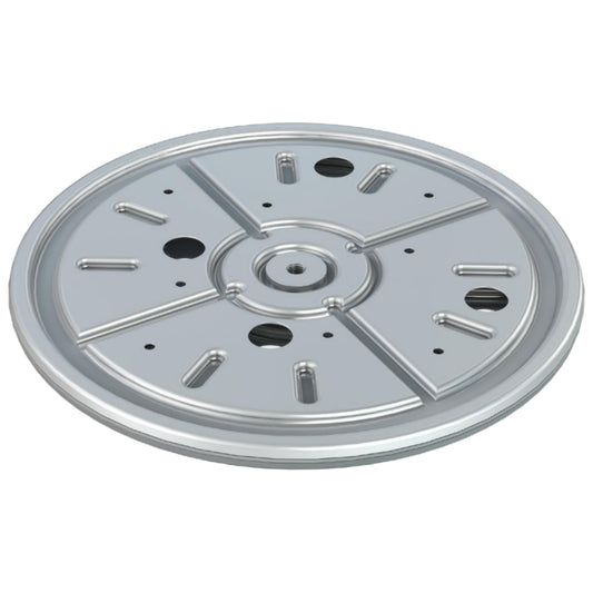 cyclingcolors Swivel plate Heavy duty 282 mm swivel fitting 360° ball-bearing turntable Steel turntable Pressure ball-bearing 300 kg swivel extension with swivel plate Furniture cabinets