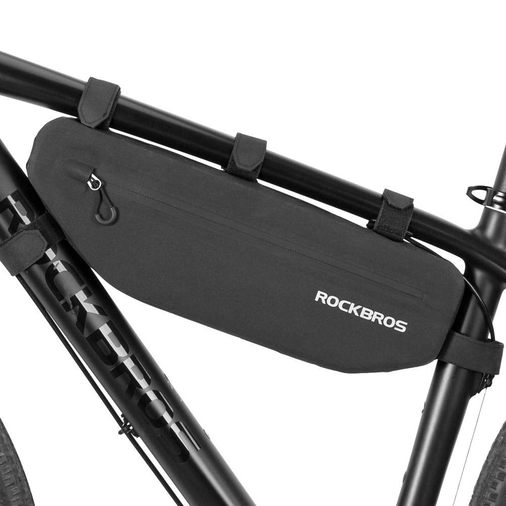 ROCKBROS bike frame bag waterproof triangle bag approx. 3L black