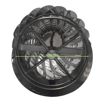 EINSIDE chimney cap stainless steel AISI 304, swiveling chimney ball cap, chimney cap ventilation cap stove 100 mm.
