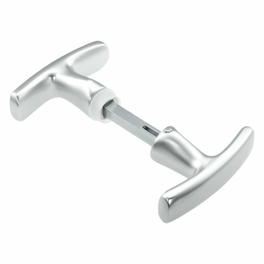 INTRA-TEC garage door handle with interior handle, aluminum F1, ergonomic, 8x60 mm set.
