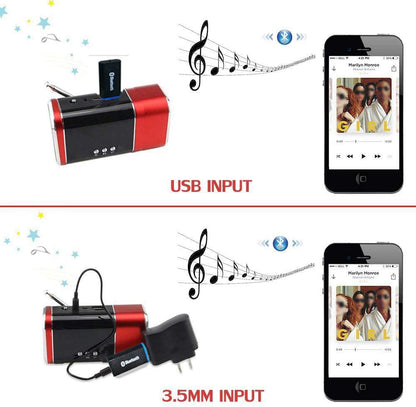 Bluetooth receiver for car, home stereo wireless music adapter for portable speakers, (AUX IN) with 3.5mm cable (H) LY-New