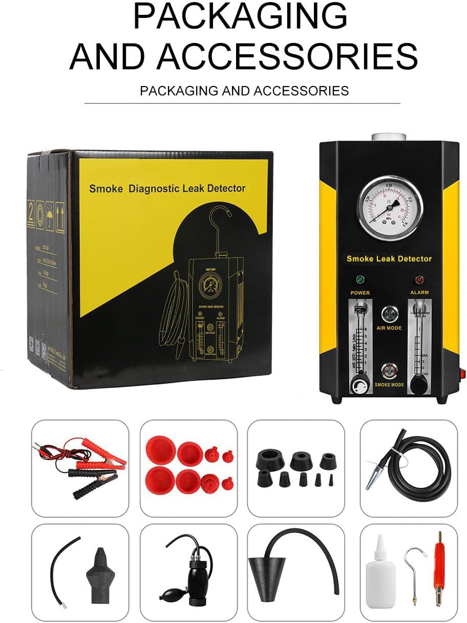 BELEY Automotive EVAP Leak Test Device, 12V Vehicle Lines Fuel Leak Detector Diagnosis Tester for Cars/Motorcycles/Boats (latest Dual Modes)
