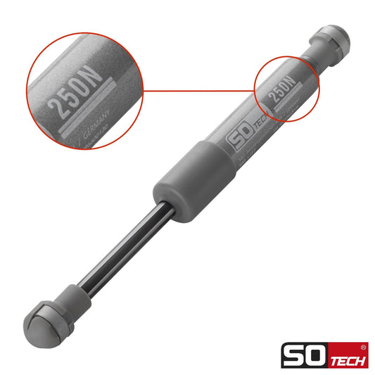 2 gas pressure dampers 250 N compression springs replacement part for KESSEBÖHMER Lift-o-Mat by SOTECH