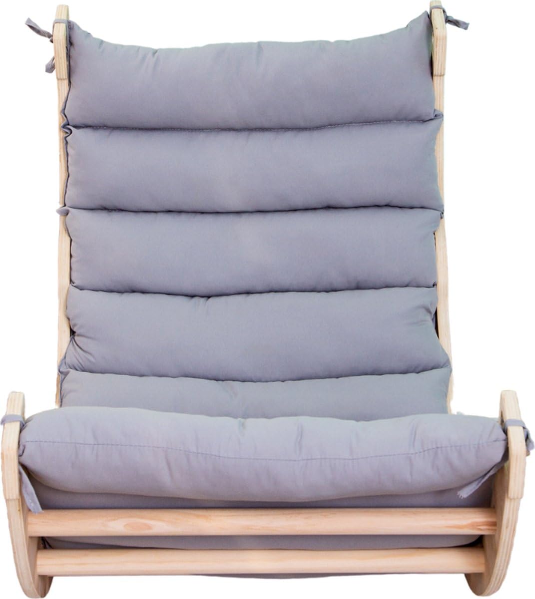 Buxibo Climbing bridge/climbing arch made of wood including pillows - Montessori climbing frame - natural wood - children's toy - 97 x 47 x 52 cm