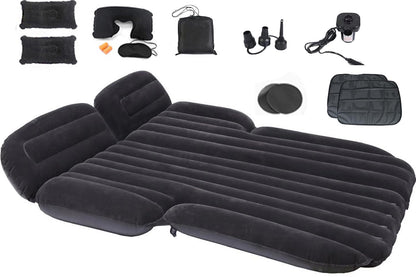 Icelus Car Mattress, 195 * 130 * 15 cm SUV Car Inflatable Mattress Air Mattress Trunk with Air Pump, Car Rear Seat Thicker Combo Bed for Travel Camping Outdoor