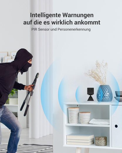 EZVIZ 1080P WiFi IP Surveillance Camera with PIR Motion Detection and Infrared Night Vision, for indoor use, dog, pet, baby monitor, compatible with Alexa, BC2.
