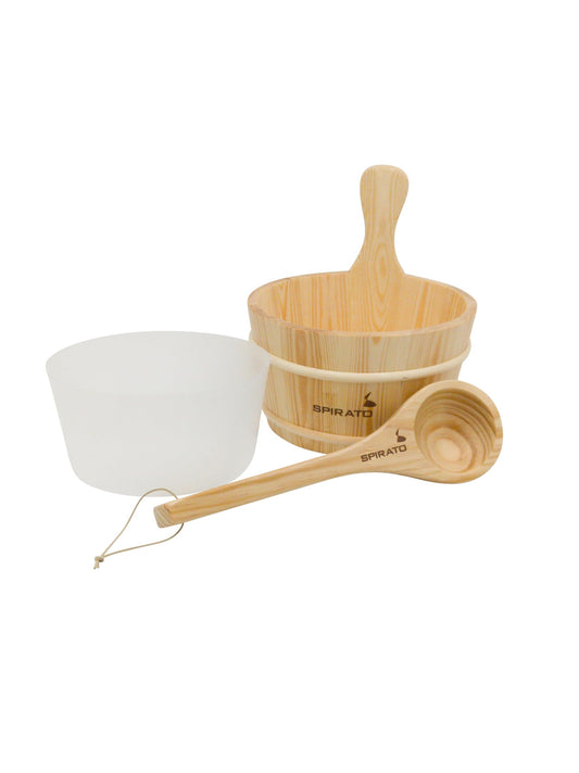 Sauna infusion bucket sauna bucket with insert and ladle